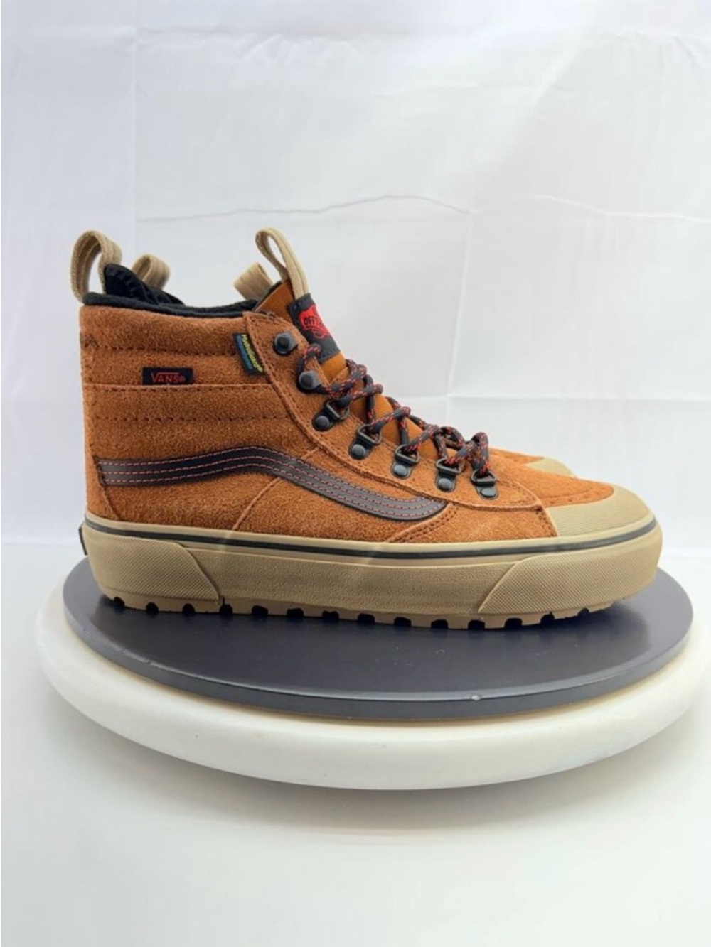 Vans Brown Suede High-Top Athletic Shoes